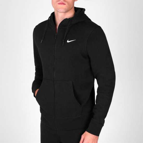 Nike Sportswear Club Fleece Men's Full-Zip Hoodie Черно 