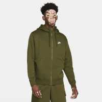 Nike Sportswear Club Fleece Men's Full-Zip Hoodie Green Мъжки полар