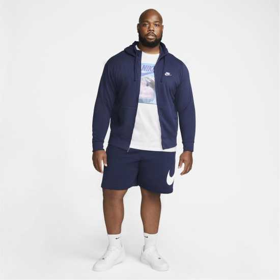 Nike Sportswear Club Fleece Men's Full-Zip Hoodie Navy Мъжки суитчъри и блузи с качулки