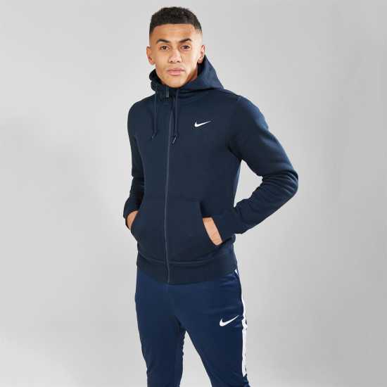 Nike Sportswear Club Fleece Men's Full-Zip Hoodie Navy Мъжки суитчъри и блузи с качулки