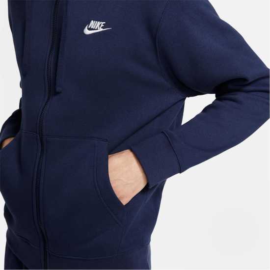 Nike Sportswear Club Fleece Men's Full-Zip Hoodie Navy Мъжки суитчъри и блузи с качулки