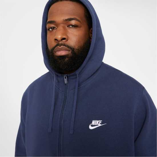Nike Sportswear Club Fleece Men's Full-Zip Hoodie Navy Мъжки суитчъри и блузи с качулки