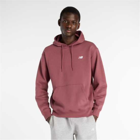 Мъжки Суитшърт Полар New Balance Balance Fleece Hoody Mens Burgundy Мъжки суитчъри и блузи с качулки