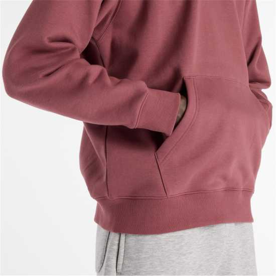 Мъжки Суитшърт Полар New Balance Balance Fleece Hoody Mens Burgundy Мъжки суитчъри и блузи с качулки