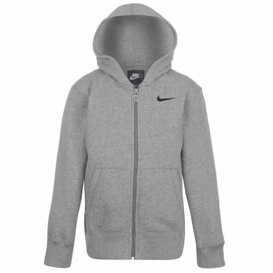 Nike Детска Блуза С Качулка Full Zip Hoody Juniors Сиво Детски суитчъри и блузи с качулки
