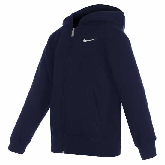 Nike Детска Блуза С Качулка Full Zip Hoody Juniors Морска синьо Детски суитчъри и блузи с качулки