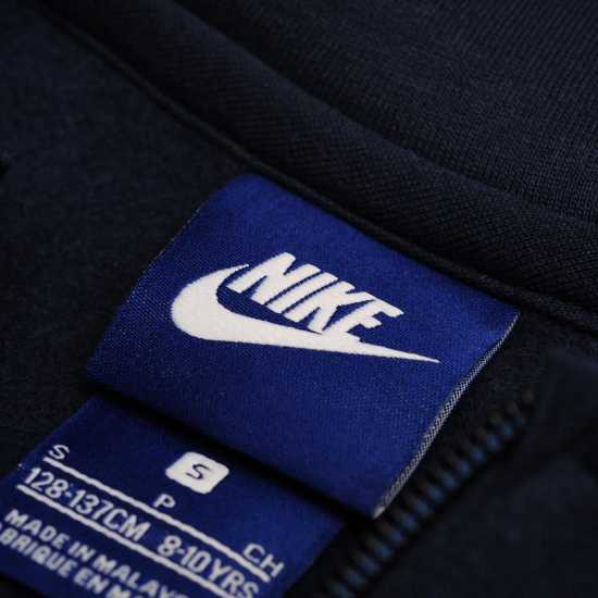 Nike Детска Блуза С Качулка Full Zip Hoody Juniors Морска синьо Детски суитчъри и блузи с качулки