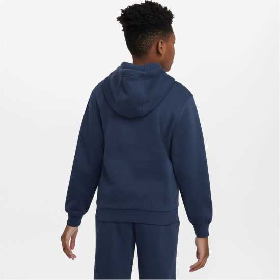 Nike Детска Блуза С Качулка Full Zip Hoody Juniors Морска синьо Детски суитчъри и блузи с качулки