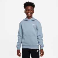 Nike Club Pullover Hoodie Junior Boys Comet Blue Детски суитчъри и блузи с качулки