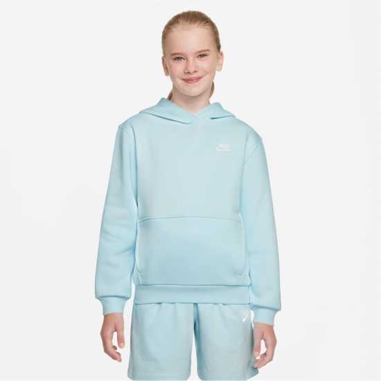 Детски суитчъри и блузи с качулки Nike Club Pullover Hoodie Junior Boys Ледено синьо/Бяло Nike Club Pullover Hoodie Junior Boys Ледено синьо/Бяло Детски суитчъри и блузи с качулки