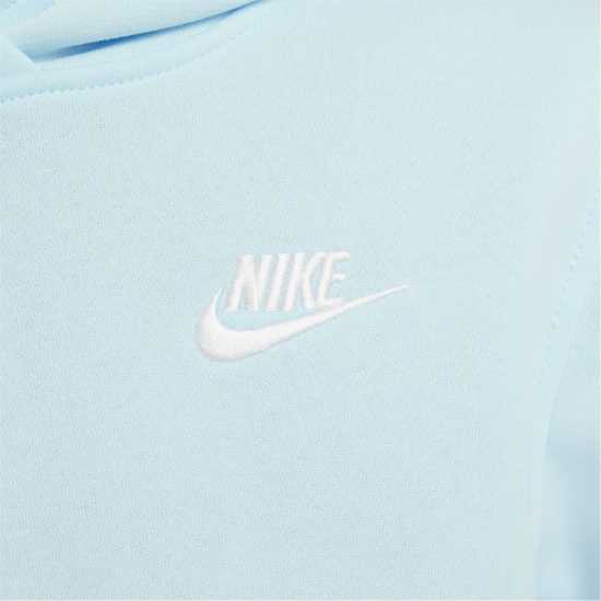 Детски суитчъри и блузи с качулки Nike Club Pullover Hoodie Junior Boys Ледено синьо/Бяло Nike Club Pullover Hoodie Junior Boys Ледено синьо/Бяло Детски суитчъри и блузи с качулки