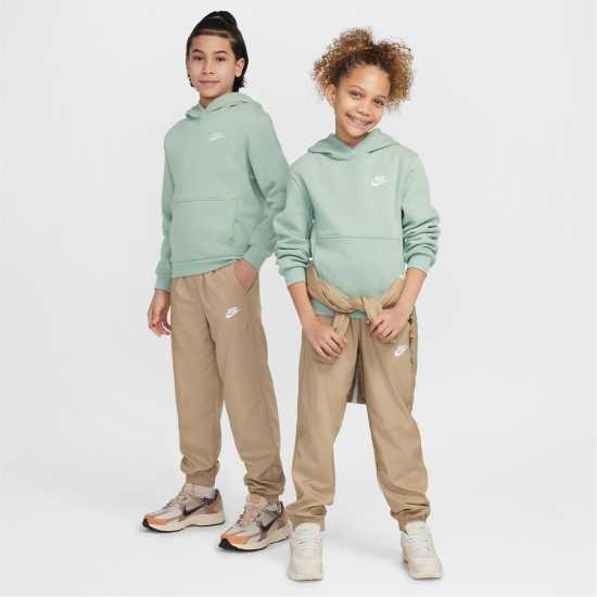 Детски суитчъри и блузи с качулки Nike Club Pullover Hoodie Junior Boys Steam/White Nike Club Pullover Hoodie Junior Boys Steam/White Детски суитчъри и блузи с качулки