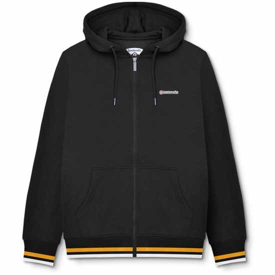 Lambretta Hoodie Black/Gold Мъжки суитчъри и блузи с качулки