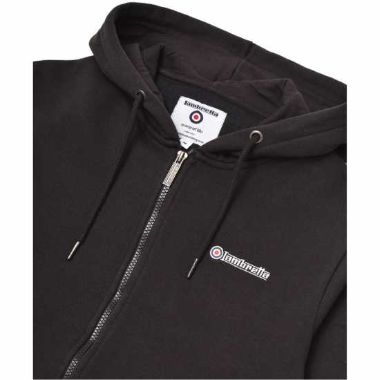 Lambretta Hoodie Black/Gold Мъжки суитчъри и блузи с качулки