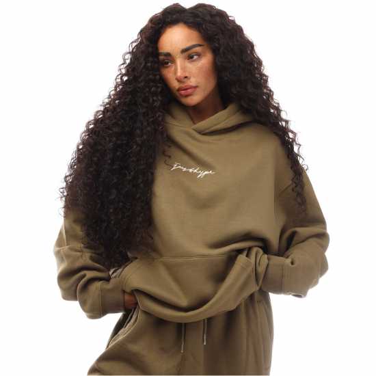 Hype O/s Hoodie 99 Олива Мъжки суитчъри и блузи с качулки