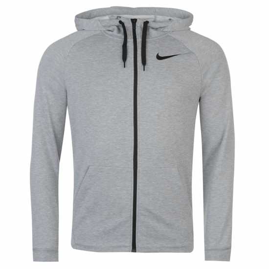 Мъжки суитчъри и блузи с качулки Nike Dri-FIT Men's Full-Zip Training Hoodie Сиво Nike Dri-FIT Men's Full-Zip Training Hoodie Сиво Мъжки суитчъри и блузи с качулки