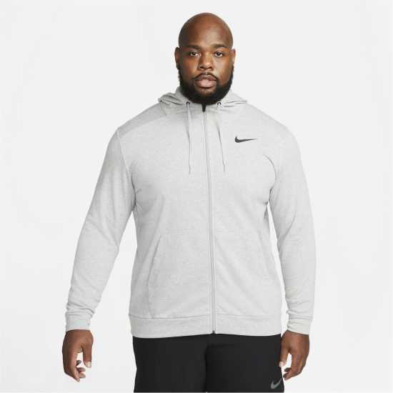Мъжки суитчъри и блузи с качулки Nike Dri-FIT Men's Full-Zip Training Hoodie Сиво Nike Dri-FIT Men's Full-Zip Training Hoodie Сиво Мъжки суитчъри и блузи с качулки