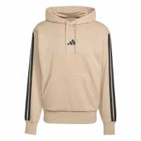 Adidas Essentials Fleece 3-Stripes Hoodie Mens Пясъчен камък Adidas Essentials Fleece 3-Stripes Hoodie Mens Пясъчен камък