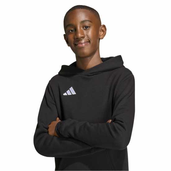 Adidas Ent22 Hoodie Juniors Черно Детски суитчъри и блузи с качулки