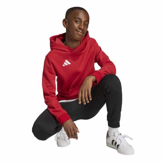 Adidas Ent22 Hoodie Juniors Червено Детски суитчъри и блузи с качулки