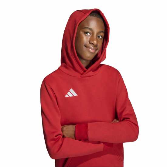 Adidas Ent22 Hoodie Juniors Червено Детски суитчъри и блузи с качулки