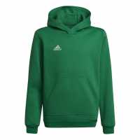 Adidas Ent22 Hoodie Juniors Зелено/Бяло Детски суитчъри и блузи с качулки