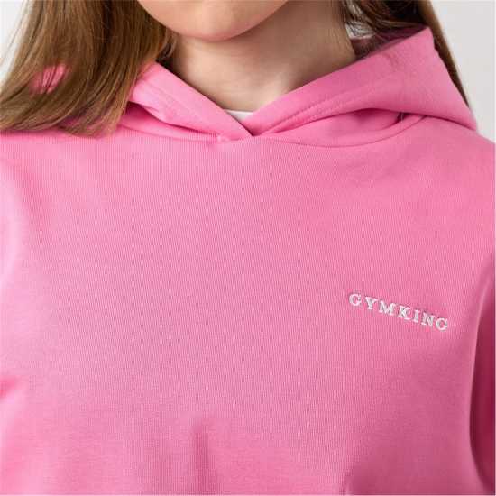 Gym King Gym King Junior 365 Relaxed Fit Hood - Carnation Pink Gym King Gym King Junior 365 Relaxed Fit Hood - Carnation Pink
