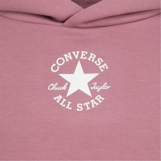 Converse Unisex Kids' Pull Over Hoodie Нощен Фламинго 