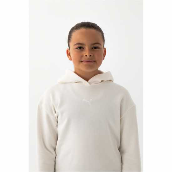 Puma Ess+ Contrast Fleece Hoodie Junior ОТХ Фрост Уайт Детски суитчъри и блузи с качулки