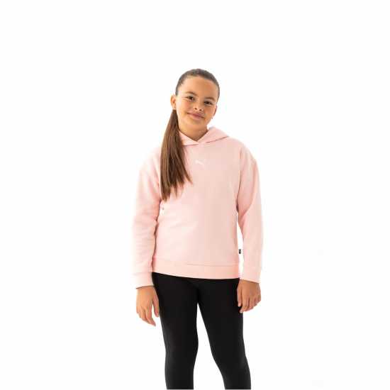 Puma Contrast Fleece Hoodie OTH Rose Pink Детски суитчъри и блузи с качулки