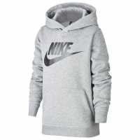 Nike Sportswear Club Fleece Big Kids' Pullover Hoodie Grey Детски суитчъри и блузи с качулки