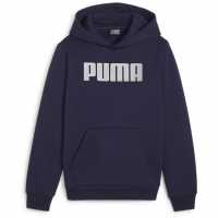 Puma Mass Merchants Hoodie Fl B Hoody Unisex Kids Морска синьо Детски суитчъри и блузи с качулки