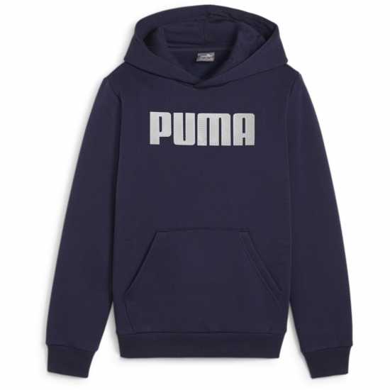 Puma Mass Merchants Hoodie Fl B Hoody Unisex Kids Морска синьо Детски суитчъри и блузи с качулки