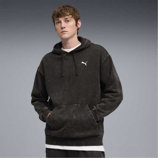 Puma Men's Elevated Relaxed Wash Overhead Hoodie  