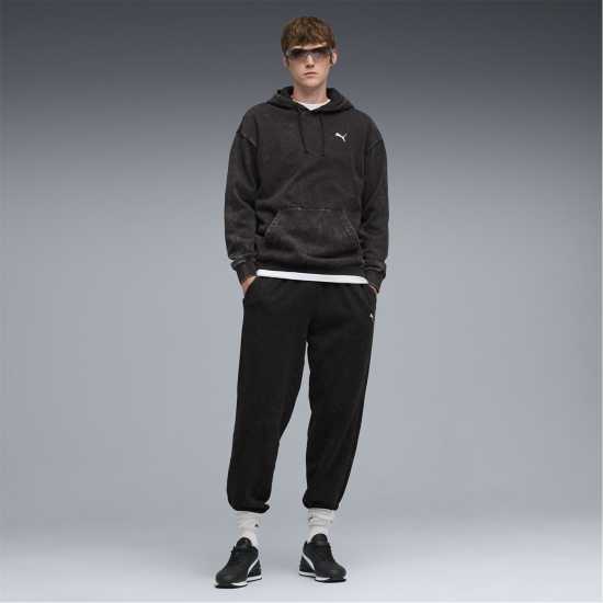 Puma Men's Elevated Relaxed Wash Overhead Hoodie  