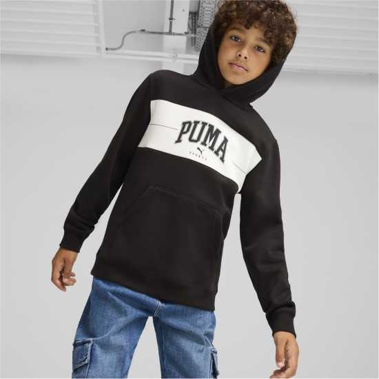 Детски суитчъри и блузи с качулки Puma Squad Hoodie Fl B Hoody Unisex Kids Черно Пума Puma Squad Hoodie Fl B Hoody Unisex Kids Черно Пума Детски суитчъри и блузи с качулки