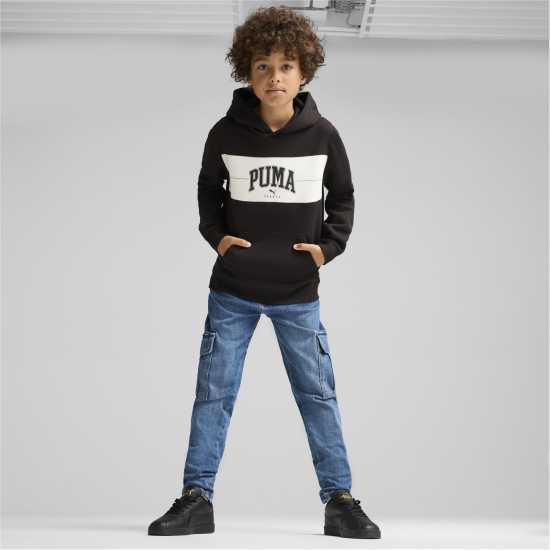 Детски суитчъри и блузи с качулки Puma Squad Hoodie Fl B Hoody Unisex Kids Черно Пума Puma Squad Hoodie Fl B Hoody Unisex Kids Черно Пума Детски суитчъри и блузи с качулки