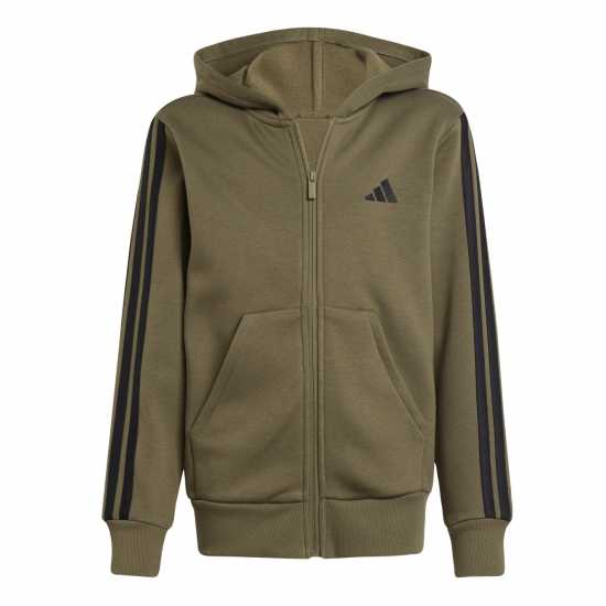Детски суитчъри и блузи с качулки Adidas 3-Stripe Essentials Full-Zip Hoodie Juniors Adidas 3-Stripe Essentials Full-Zip Hoodie Juniors Детски суитчъри и блузи с качулки