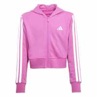 Детски суитчъри и блузи с качулки Adidas 3-Stripe Essentials Full-Zip Hoodie Juniors Adidas 3-Stripe Essentials Full-Zip Hoodie Juniors Детски суитчъри и блузи с качулки