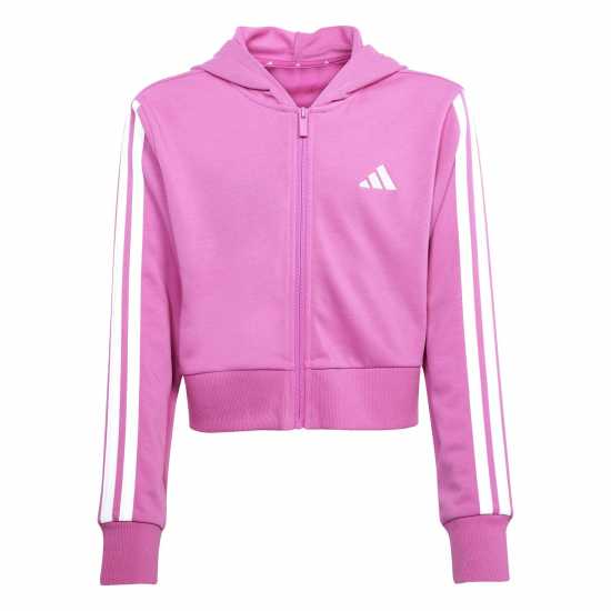 Детски суитчъри и блузи с качулки Adidas 3-Stripe Essentials Full-Zip Hoodie Juniors Adidas 3-Stripe Essentials Full-Zip Hoodie Juniors Детски суитчъри и блузи с качулки