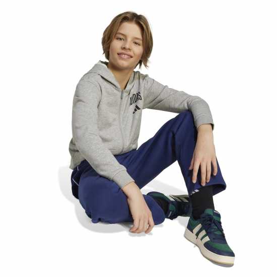 Adidas Clgt Ft Hdie Jn61 Grey/Black Детски суитчъри и блузи с качулки