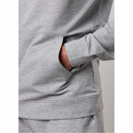 Gym King Gym King Victory Loopback Hood - Black Grey Marl Gym King Gym King Victory Loopback Hood - Black Grey Marl