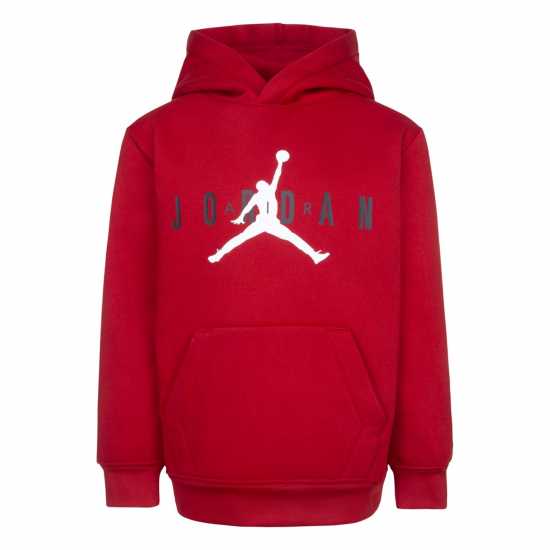 Air Jordan Jumpman Hoodie Тренировъчен червен Детски суитчъри и блузи с качулки