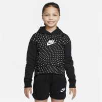 Nike Sportswear Printed Fleece Hoodie Junior Girls  Детски суитчъри и блузи с качулки