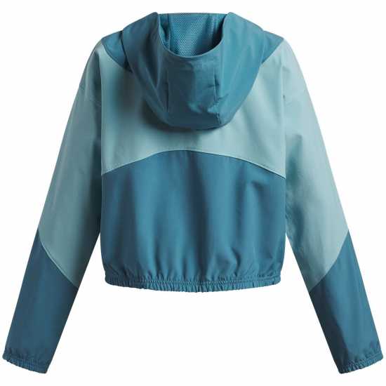 Under Armour Kids' Woven Pull Over Hoodie Blue/White Under Armour Kids' Woven Pull Over Hoodie Blue/White