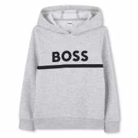 Hugo Boss Boss Kids' Pull Over Hoodie Сиво 