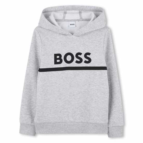 Hugo Boss Boss Kids' Pull Over Hoodie Сиво 