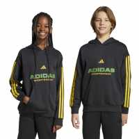 Adidas House Of Tiro Fleece Hoodie Juniors Black Детски суитчъри и блузи с качулки