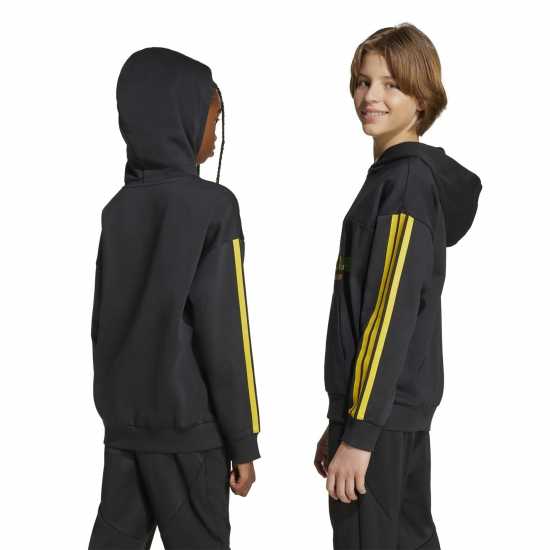 Adidas House Of Tiro Fleece Hoodie Juniors Black Детски суитчъри и блузи с качулки