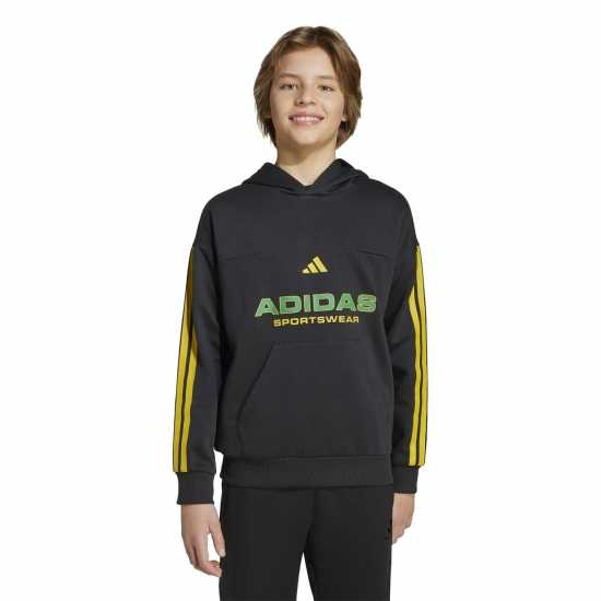 Adidas House Of Tiro Fleece Hoodie Juniors Black Детски суитчъри и блузи с качулки